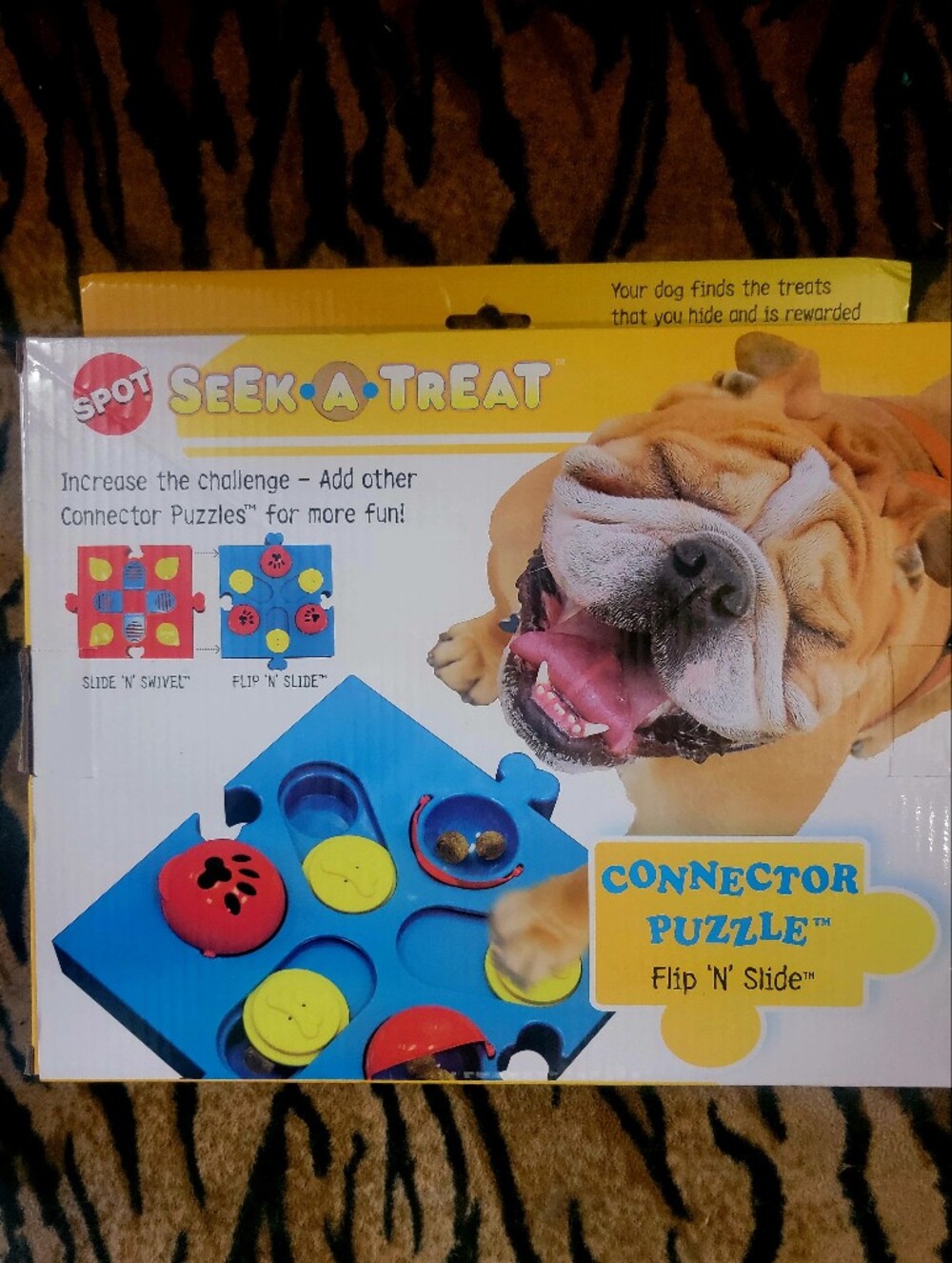 Spot Dog Seek-A-Treat Connector Puzzle Toy Interactive Sz XS S M L Xl XXL Ea.